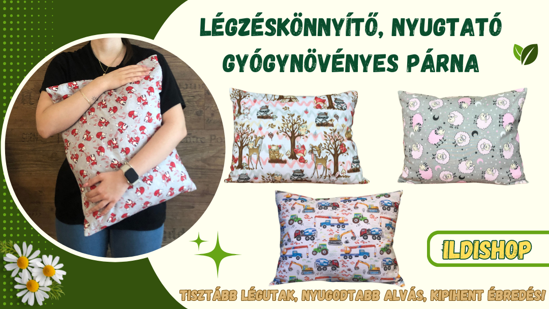 Ildishop-gyógynövényes párna