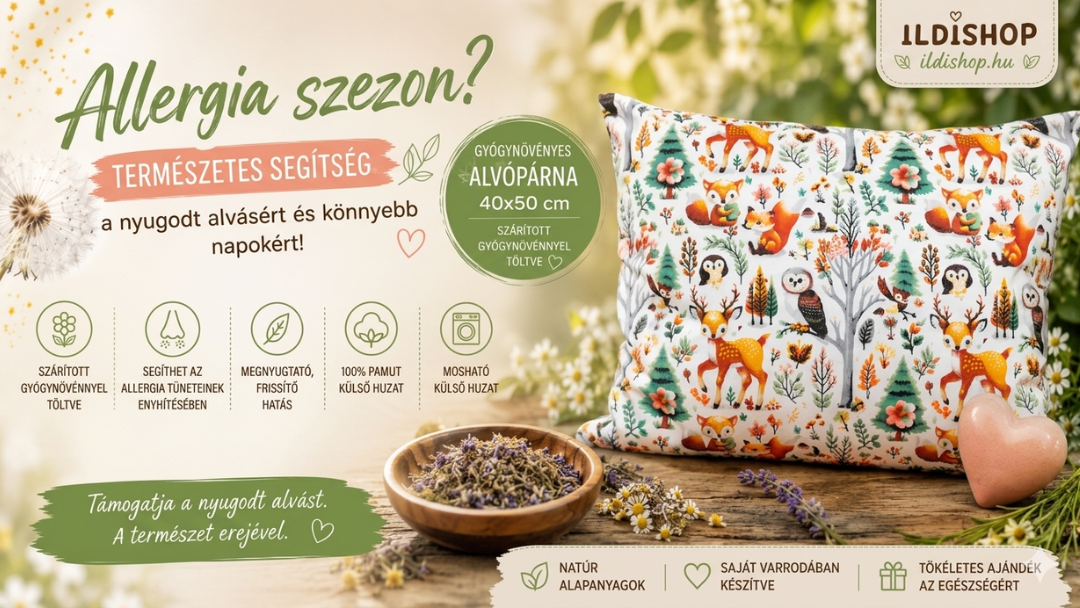 Ildishop-gyógynövényes párna