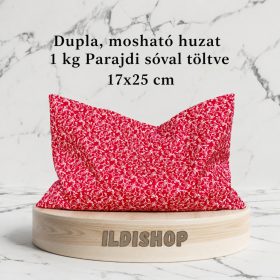 Piros apró mintás parajdi sópárna, 1 kg- 17x25 cm