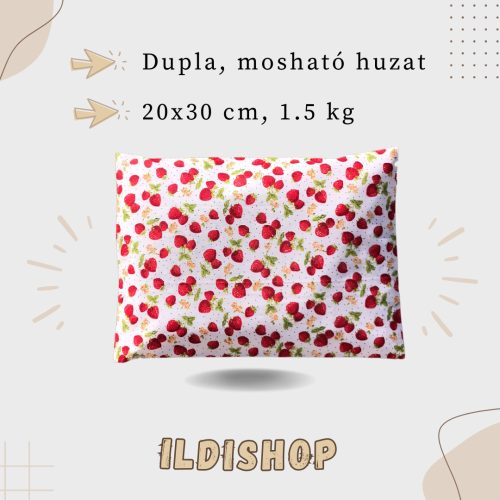 Eper mintás parajdi sópárna, 1 kg- 17x25 cm