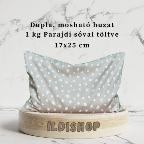 Barna pöttyös mintás parajdi sópárna, 1 kg- 17x25 cm
