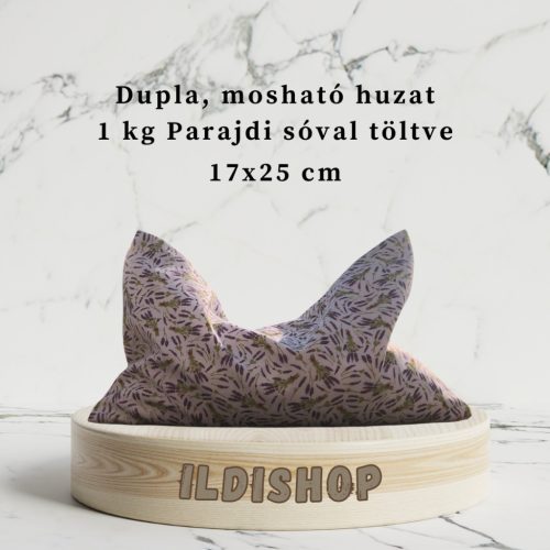 Apró levendula mintás parajdi sópárna, 1 kg- 17x25 cm