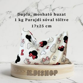 Minnie (piros) mintás parajdi sópárna, 1 kg- 17x25 cm