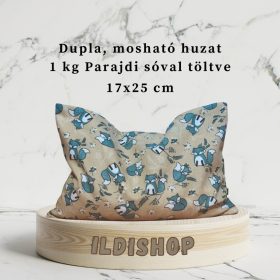 Zöld róka mintás parajdi sópárna, 1 kg- 17x25 cm