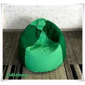 Babzsákfotel kicsiknek, csepp  forma: zöld-zöld