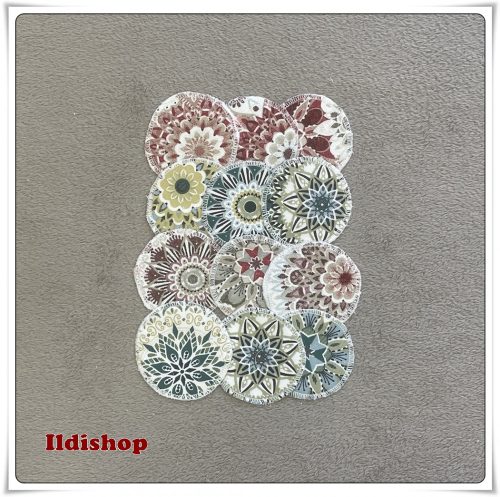 10+2 db ajándék arctisztító korong mandala (A1)