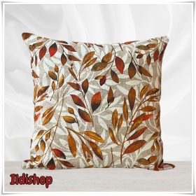 Levél mintás díszpárna 45x45 cm