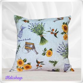 Színes levendula mintás díszpárna 45x45 cm