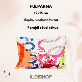   Labda mintás parajdi sóval töltött fülpárna, 0,3 kg- 12x15 cm