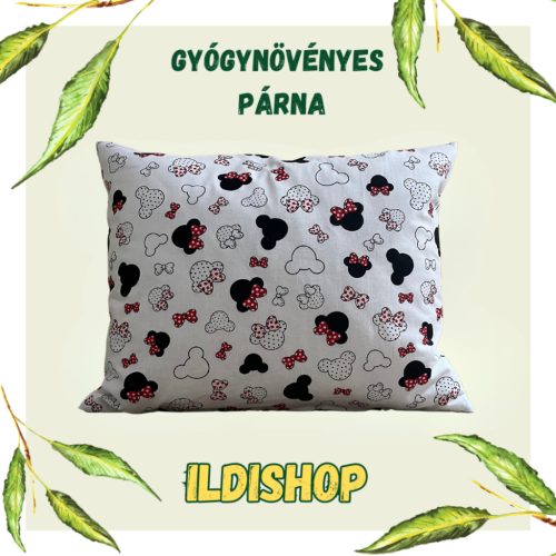 Minnie mintás gyógynövényes párna 6 gyógynövény keveréke 40x50 cm 