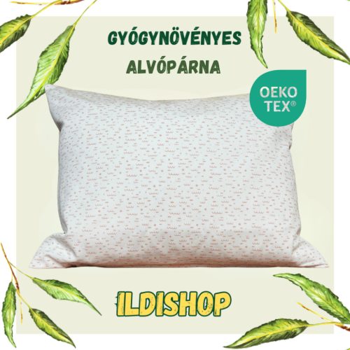 Apró mintás gyógynövényes párna 6 gyógynövény keveréke 40x50 cm 