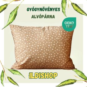   Pöttyös gyógynövényes párna 6 gyógynövény keveréke 40x50 cm 