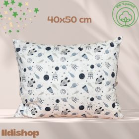 Kispárna huzat 40x50 cm, galaxi mintás