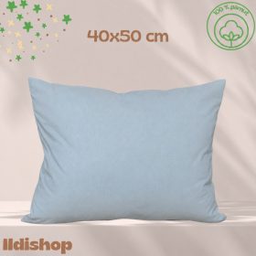 Kispárna huzat 40x50 cm, kék egyszínű