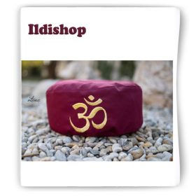 Ülőpárna hímzett: bordó