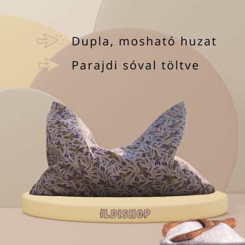 Levendula mintás parajdi sópárna, 1,5 kg- 20x30 cm