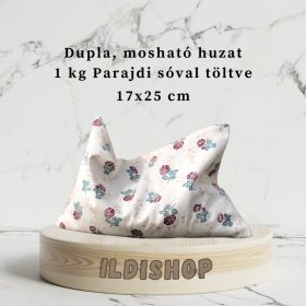 Rózsa mintás parajdi sópárna, 1 kg- 17x25 cm