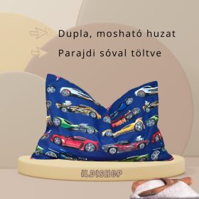 Versenyautó mintás parajdi sópárna, 1,5 kg- 20x30 cm