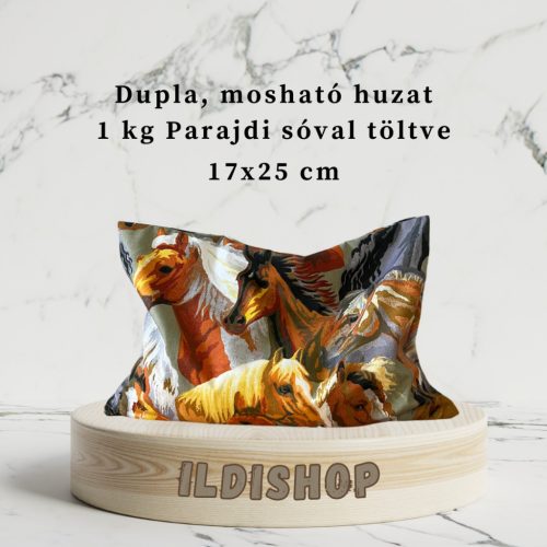  Ló, lovak mintás parajdi sópárna, 1 kg- 17x25 cm