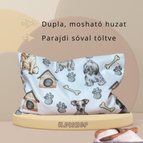 Kutya házzal mintás parajdi sópárna, 1,5 kg- 20x30 cm