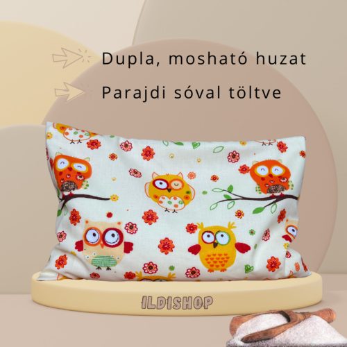 Bagoly mintás parajdi sópárna, 1,5 kg- 20x30 cm