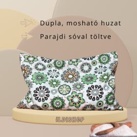 Zöld mandala mintás parajdi sópárna, 1,5 kg- 20x30 cm
