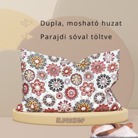 Piros mandala mintás parajdi sópárna, 1,5 kg- 20x30 cm